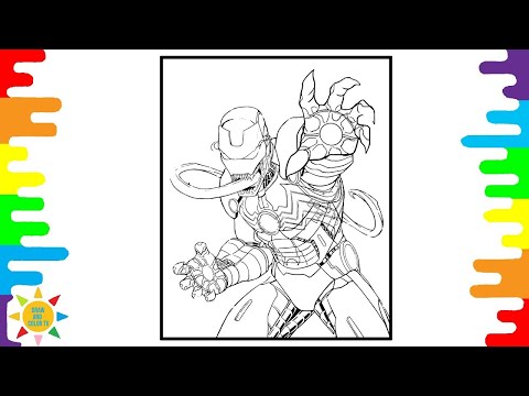 Maximum Venom -  Iron Man Coloring Page |Avengers Coloring | Superhero Coloring