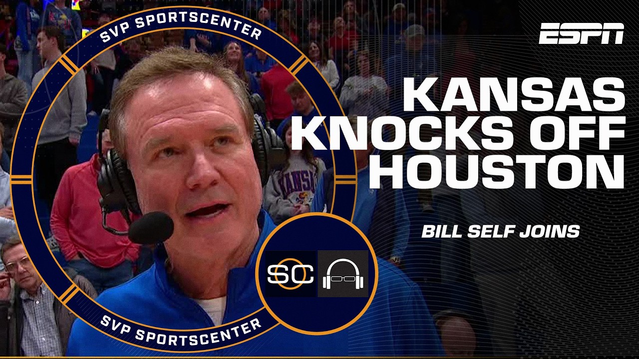 Houston vs. Kansas REACTION 🏀 'Our ceiling is still well in front of us' - Bill Self | SC with SVP