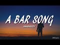 Shaboozey A Bar Song Tipsy Lyrics