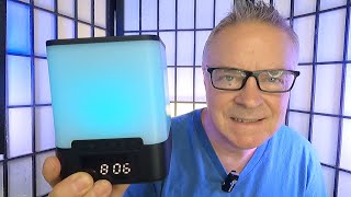 Review Vicsoon Night Light Alarm Clock Bluetooth Speaker