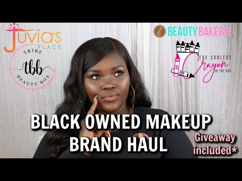 HUGE MAKEUP HAUL FT. BLACK OWNED BRANDS|JUVIAS PLACE, CRAYON CASE, BEAUTY BAKERIE, MBK GLAM +MORE