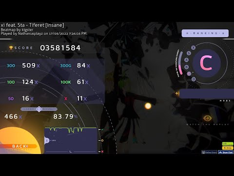 osu! Tone Sphere (xi feat. Sta) - Tiferet [Insane] (83.79%) 466x 11❌