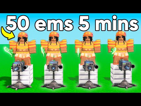 We did 4 Lucia + 4 Vulcan for FASTEST Emerald Armor.. (Roblox BedWars)