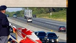 Highway of Heroes - The Trews song as the background