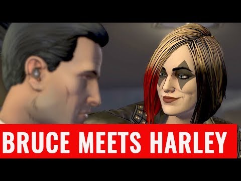 BRUCE WAYNE MEET HARLEY QUINN - Batman Telltale Enemy Within Episode 2 Clip