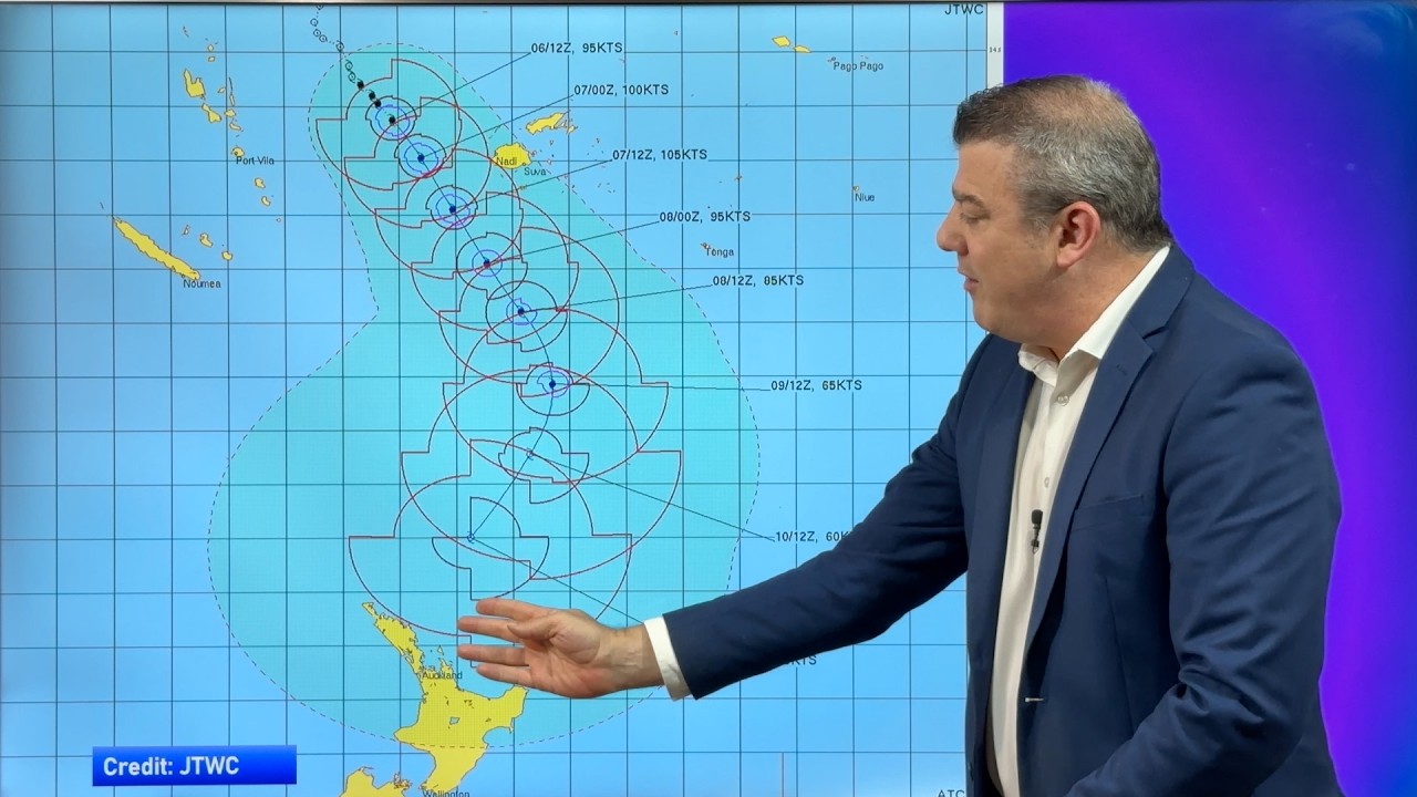 Severe Tropical Cyclone VAIANU: Fiji then NZ