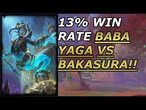 13% W/R BABA YAGA VS DEATHS EMBRACE BAKASURA (A-Z Baba Yaga) - Season 8 Ranked 1v1 Duel - SMITE
