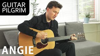 Video thumbnail of "PLAY ALONG ANGIE THE STONES | Guitar Pilgrim"