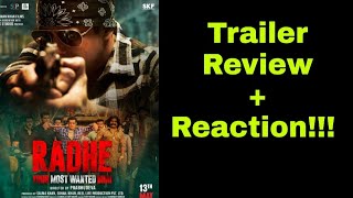Radhe Your Most Wanted Bhai Trailer Review+Reaction | Salman Khan