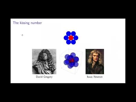 Sphere packing and beyond | Maryna Viazovska, École Polytechnique Fédérale de Lausanne