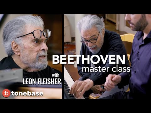 Leon Fleisher Teaches Beethoven's Pathétique Sonata | tonebase Piano (Ben Laude, piano)