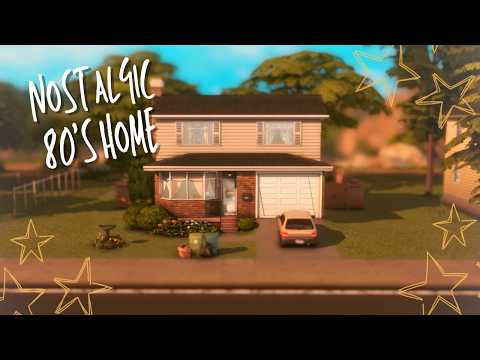 Nostalgic 80's Family Home || Sims 4 Speed Build || CC list