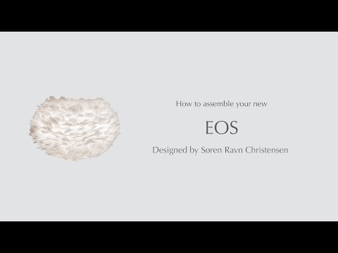 Video Umage Eos large péřové stínítko pro sestavení závěsného nebo stojacího svítidla