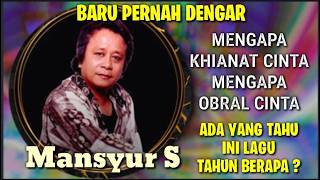 Download lagu Mengapa Khianat Cinta MANSYUR S - Lagu Pertama Baru Pernah Dengar mp3 Download lagu Mengapa Khianat Cinta MANSYUR S - Lagu Pertama Baru Pernah Dengar mp3