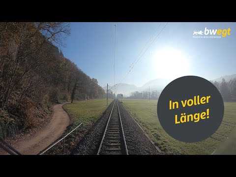 Führerstandsmitfahrt von Bad Krozingen nach Münstertal mit bwegt