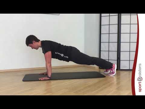 Liegestütze auf den Knien