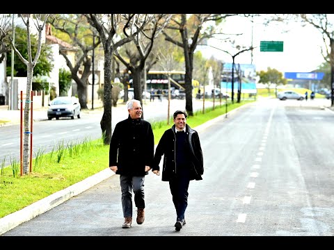 Kicillof y Alak inauguraron las obras en Diagonal 74, previo al acto de Milei en La Plata
