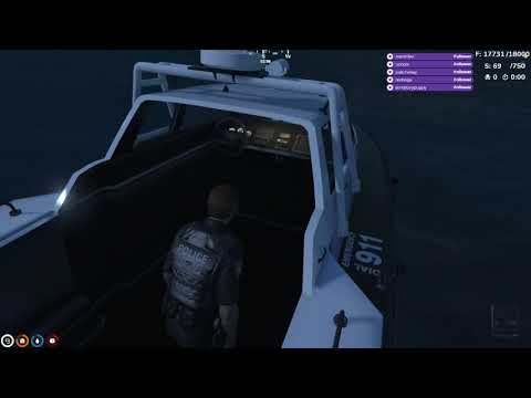Powergaming Cop Spawns Boat to Try and Catch xQc - GTA 5 RP NoPixel 3.0