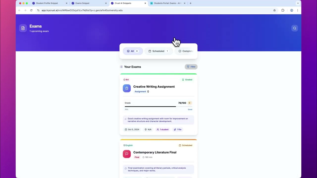 Implementing Navigation Between Snippets