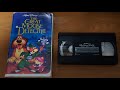 Opening Closing Of Walt Disney The Great Mouse Detective VHS From 1992