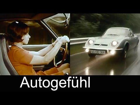 1968 Opel GT historical clip classic car / Oldtimer historisch