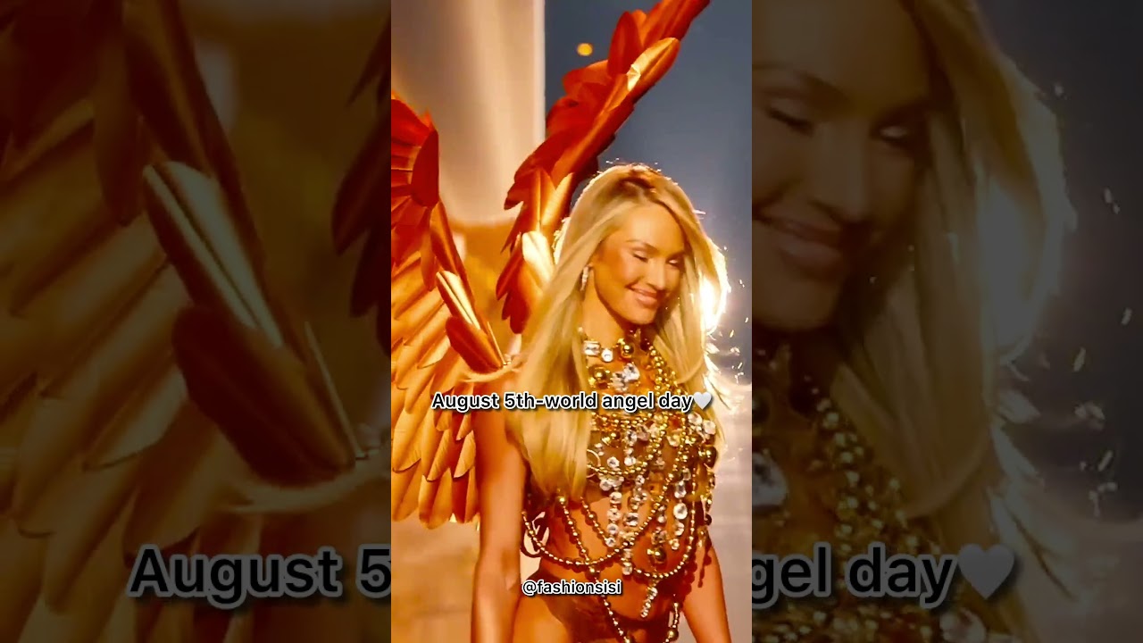 AUGUST 5TH — WORLD ANGEL DAY🪽#VictoriaSecret #VSFashionShow #Angel #Supermodel #Shorts