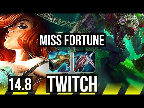 MISS FORTUNE & Anivia vs TWITCH & Lulu (ADC) | Comeback, Godlike | TR Master | 14.8