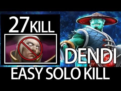 Easy :Mid Invoker: Solo Kill Dendi Pro Storm Spirit Dota 2