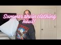 SUMMER SHEIN CLOTHING HAUL Flowy Tops Skirts Sandals And Etc