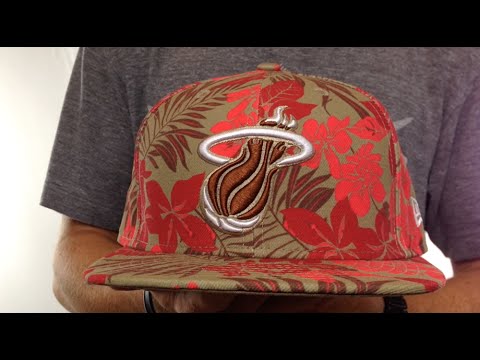 Heat 'FLORICAL' Khaki Fitted Hat by New Era