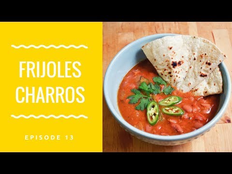 Frijoles Charros Recipe- How to Make Mexican Pinto Beans with Bacon