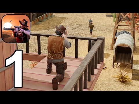 Wild West Sniper: Cowboy War - Gameplay Walkthrough Part 1 Level 1-17 (iOS, Android)