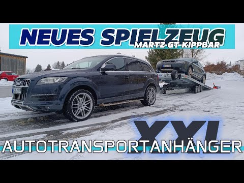 THE NEW QUATTRO TRIDEM TRANSPORT TRAILER IS HERE! MEN'S TOY XXL! MARTZ GT #car #quattro #audi