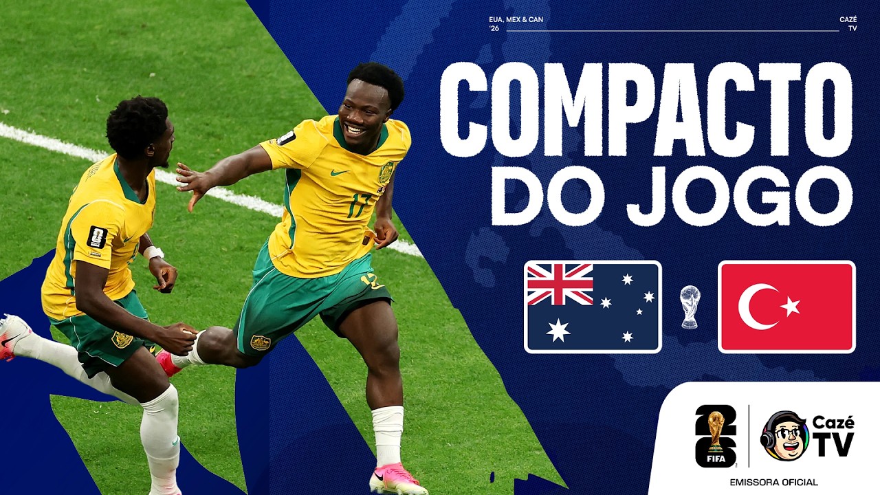 GOLAÇO E PAREDÃO! AUSTRÁLIA SURPREENDE E VENCE A TURQUIA | COPA DO MUNDO FIFA™ 2026 | COMPACTO