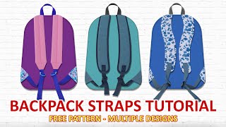 (ASMR) DIY Padded Backpack Straps - How to make rucksack strap - Tutorial menjahit tali tas ransel