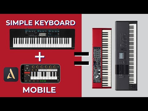 SIMPLE KEYBOARD WITH PROFESSIONAL SOUND - AUDIO EVOLUTION INSTALATION - ANDROID AND IOS - ENGLISH