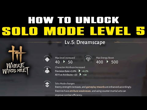 SOLO MODE LEVEL 5 How to Unlock in Where Winds Meet | Taiping Mausoleum Trials!