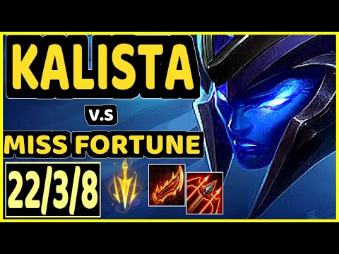 JUZINHO (KALISTA) vs MISS FORTUNE - QUADRAKILL 22/3/8 KDA BOTTOM ADC CHALLENGER GAMEPLAY - BR