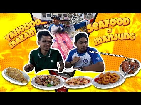 MAKAN SEAFOOD DI MANJONG ( IKAN PARI BESAR-BESAR BASSSS )