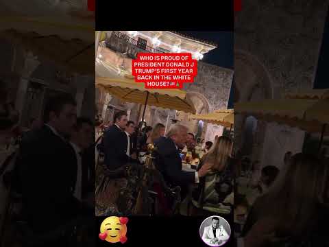 President Donald J Trump with First Lady Melania Trump & The Trump First Family at Mar-a-Lago #trump