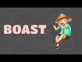 What Does BOAST Means || Meanings And Definitions With Example in ENGLISH