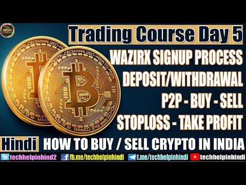 Trading Course Day 5 | Wazirx Signup-Deposit-withdrawal-Buy-Sell-Stoploss-Take Profit for beginners Video