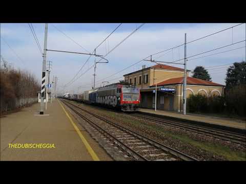 IL SALUTO DELLA E.652 CON TEC IN TRANSITO A PONTECURONE. (AL) SAB. 8 - 2 - 2020.