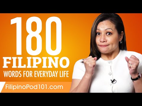 180 Filipino Words for Everyday Life - Basic Vocabulary #9