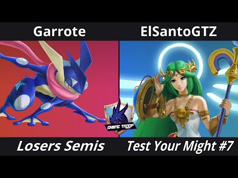 Test Your Might #7 Losers Semis - Garrote (Greninja) Vs. ElSantoGTZ (Palutena) - SSBU