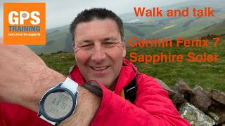 How to use a Garmin Fenix 7 GPS watch - walk and talk