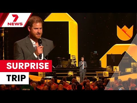 Prince Harry pays a surprise visit to Ukraine | 7NEWS