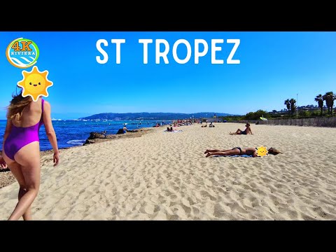 Beach Walk Saint Tropez 4K 🌞 Summer 2022 🧡
