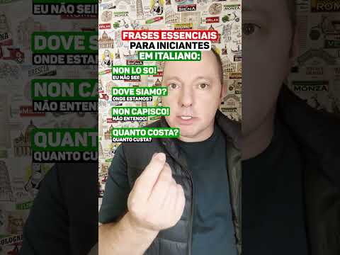 Frases essenciais para iniciantes em italiano