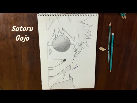 Satoru Gojo (Student Era) Pencil Drawing Timelapse | JJK Fan Art
